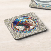 Dessous-de-verre Néfertiti égyptien - Art Mosaïque (Côté gauche)