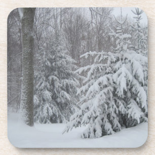 Dessous de verre neige