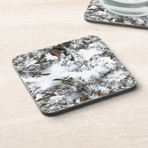 Dessous-de-verre Neige Abstraite