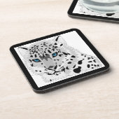 DESSOUS-DE-VERRE NEIGE LEOPARD ANIMAL (Côté gauche)