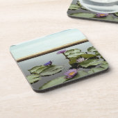 Dessous-de-verre Nénuphars dans l'étang par l'océan (Côté gauche)