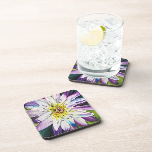 Dessous-de-verre Nénuphars d'eau fine art (Côté Droit)