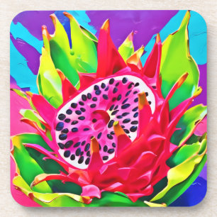 Dessous-de-verre Neon Dragon Fruit Splendor