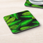 Dessous-de-verre Neon Green Art Feuille. Acheter maintenant (Côté gauche)