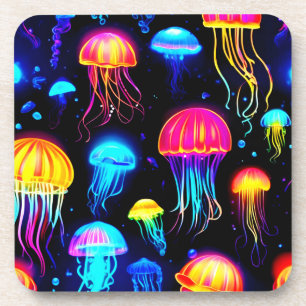 Dessous-de-verre Neon Jellyfish Dreamscape