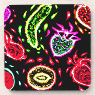 Dessous-de-verre Neon Tropical Fruits Motif Art. Acheter Maintenant