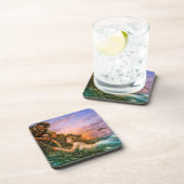 Dessous-de-verre Nerithea and the Moral Catch - Fisherman’s Dilemma (Côté Droit)