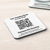 Dessous-de-verre Nettoyage de la conception de code QR (Côté gauche)
