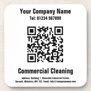 Dessous-de-verre Nettoyage de la conception de code QR