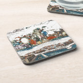 DESSOUS-DE-VERRE NEW AMSTERDAM, 1673 (Côté gauche)