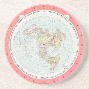 Dessous de verre "NEW STANDARD MAP OF THE WORLD" d