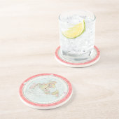 Dessous de verre "NEW STANDARD MAP OF THE WORLD" d (Côté)