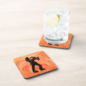 Dessous-de-verre New York Boogie Nights Saxophone Orange (Côté Droit)