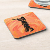 Dessous-de-verre New York Boogie Nights Trumpet Orange (Côté gauche)