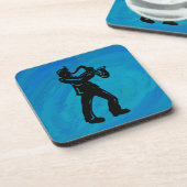 Dessous-de-verre New York Boogie Nuits Saxophone Bleu (Côté gauche)