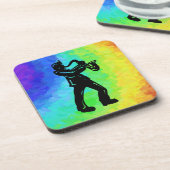 Dessous-de-verre New York Boogie Nuits Saxophone Rainbow (Côté gauche)