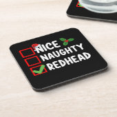 Dessous-de-verre Nice Naughty Redhead Famille Correspondant Noël Li (Côté gauche)