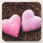 Dessous-de-verre Nid avec des coeurs (Devant)