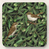 Dessous-de-verre Nightingales dans l'olivier 3 (Devant)