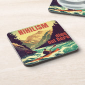 Dessous-de-verre Nihilisme Décède Ici Kayak (Côté gauche)