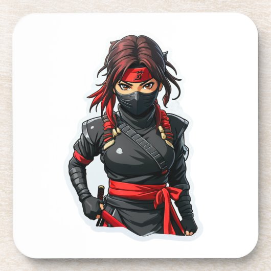 Dessous-de-verre Ninja Girl (Devant)