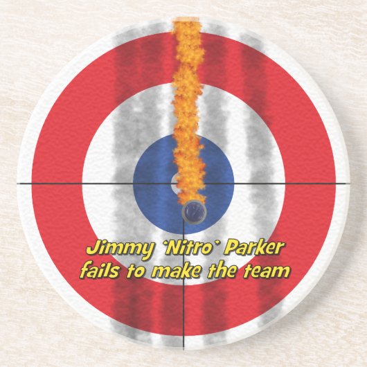 Dessous de verre "nitro" chauds de grès de roches (Devant)