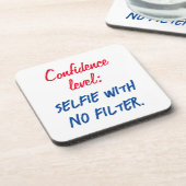 Dessous-de-verre Niveau de confiance : Selfie sans filtre (Côté gauche)