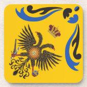 Dessous-de-verre Nobile Contrada dell'Aquila Palio di Siena (aigle) (Devant)