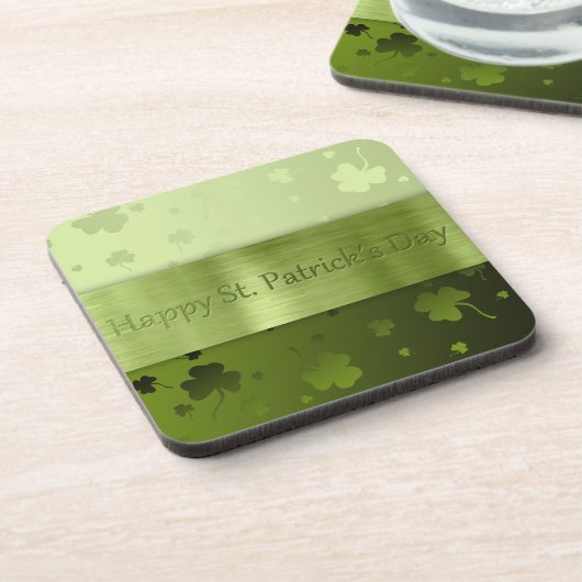 Dessous-de-verre Noble St. Patrick's Day Shamrocks - Dessous de ver (Côté gauche)