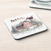 Dessous-de-verre Noël à la ferme, Joyeux Noël (Côté gauche)