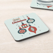 Dessous-de-verre Noël atomique du milieu du siècle (Côté gauche)