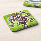 Dessous-de-verre Noël au chimpanzé (Côté gauche)