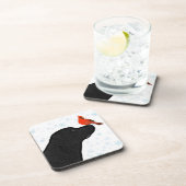 Dessous-de-verre Noël au Labrador noir (Côté Droit)