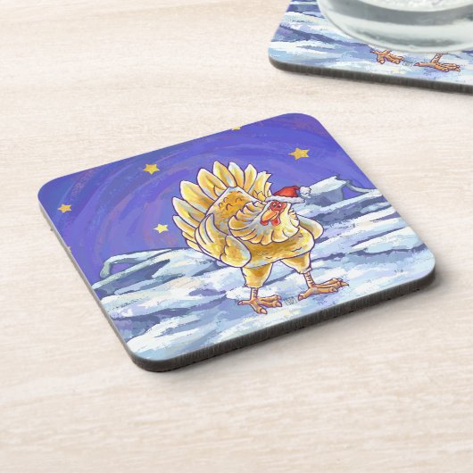 Dessous-de-verre Noël au poulet (Côté gauche)