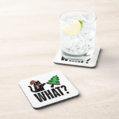 Dessous-de-verre Noël Chat Tipping Xmas Tree Drôle (Côté Droit)