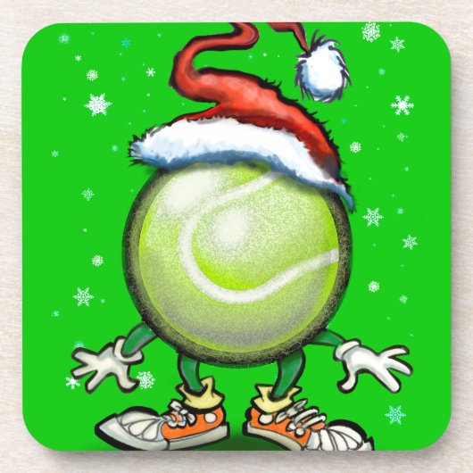 Dessous-de-verre Noël de tennis (Devant)