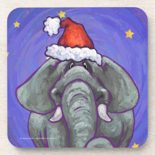 Dessous-de-verre Noël des éléphants