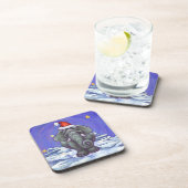 Dessous-de-verre Noël des éléphants (Côté Droit)