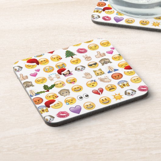 Dessous-de-verre noël emojis (Côté gauche)