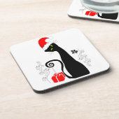 Dessous-de-verre Noël moderne Kitty (Côté gauche)