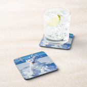 Dessous-de-verre Noël Pitbull Chien Snowman (Côté Droit)