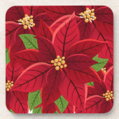Dessous-de-verre Noël Poinsettia (Devant)