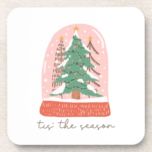 Dessous-de-verre Noël Snow Globe (Devant)