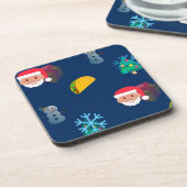 Dessous-de-verre noël taco emoji (Côté gauche)