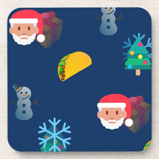 Dessous-de-verre noël taco emoji (Devant)