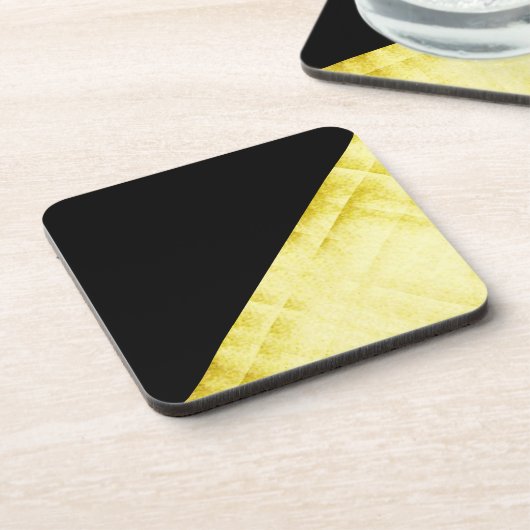 Dessous-de-verre Noir à panneaux or (Côté gauche)