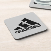 Dessous-de-verre Noir accro (Côté gauche)