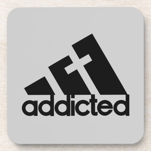 Dessous-de-verre Noir accro (Devant)