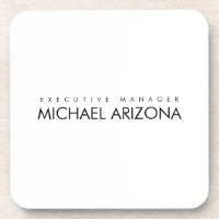 Noir & Blanc Minimaliste Simple Plaque Moderne