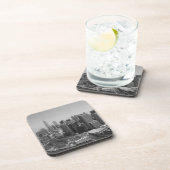 Dessous-de-verre Noir blanc New York City Skyline (Côté Droit)